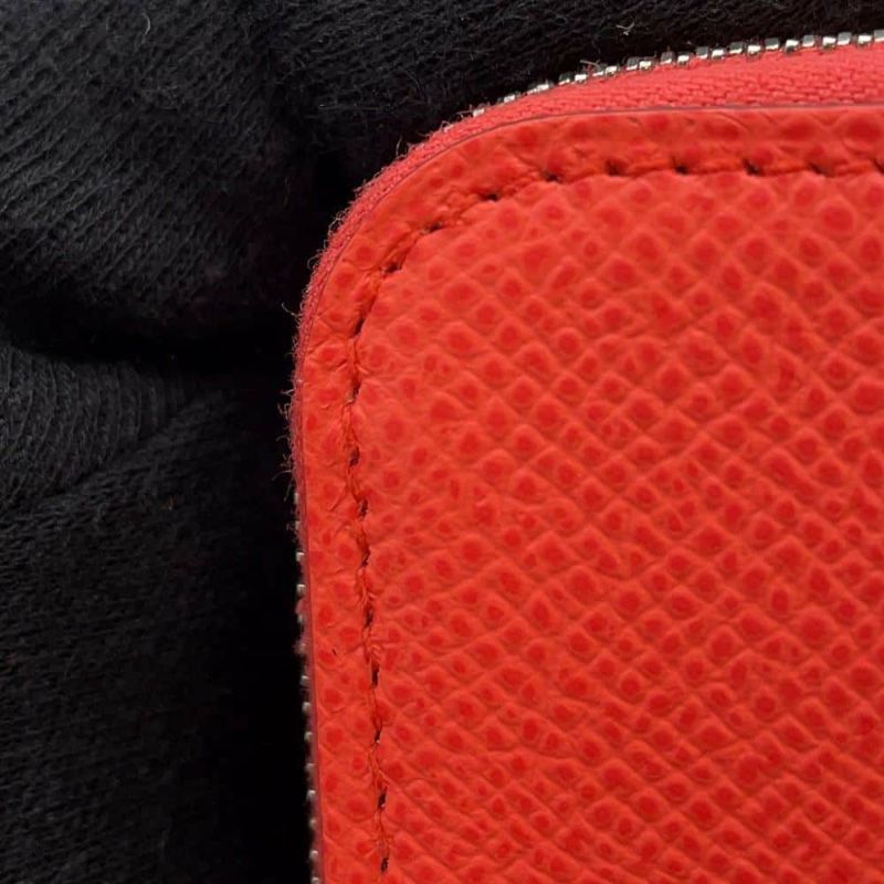 エルメス コインケース アザップコンパクト シルクイン ローズテキサス/シルバー金具 エプソン Z刻印