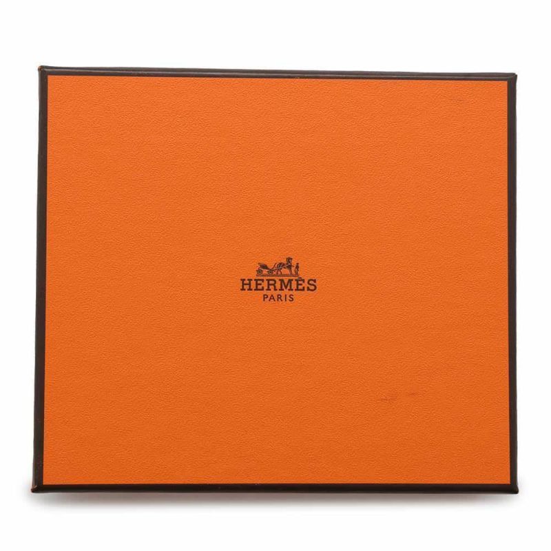 エルメス コインケース アザップコンパクト シルクイン ローズテキサス/シルバー金具 エプソン Z刻印