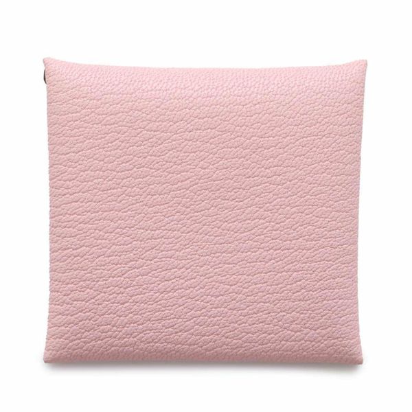 エルメス コインケース バスティア ローズサクラ シェブルミゾル W刻印 HERMES 財布