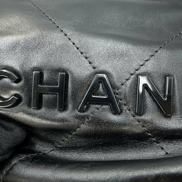 シャネル ハンドバッグ CHANEL 22 ミニ ココマーク マトラッセ カーフレザー AS3980 CHANEL 2wayショルダーバッグ 黒