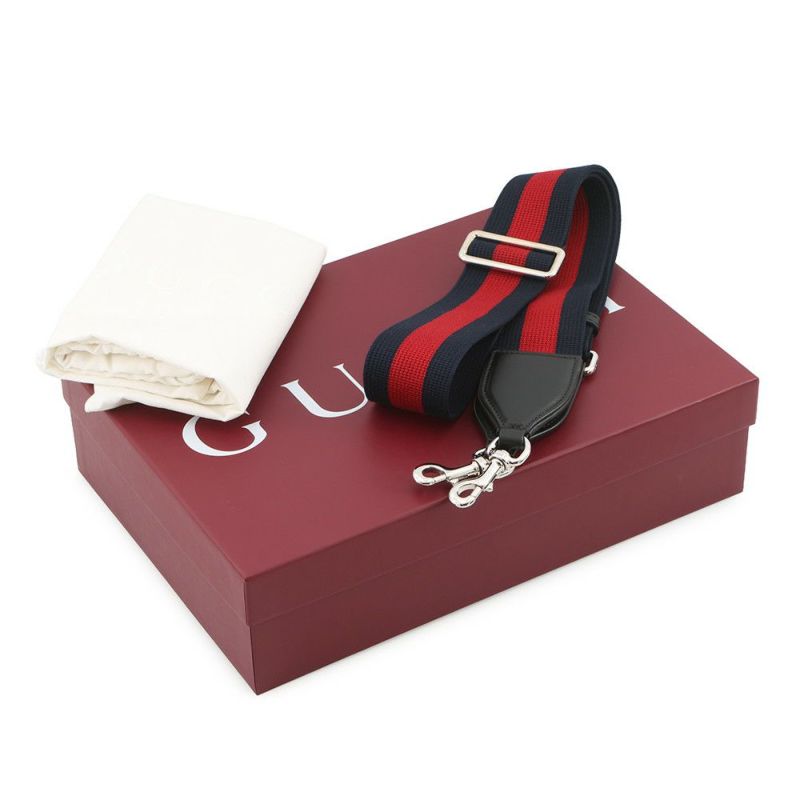 グッチ ショルダーバッグ ミニショルダー GGスプリーム/レザー 774161 GUCCI 黒