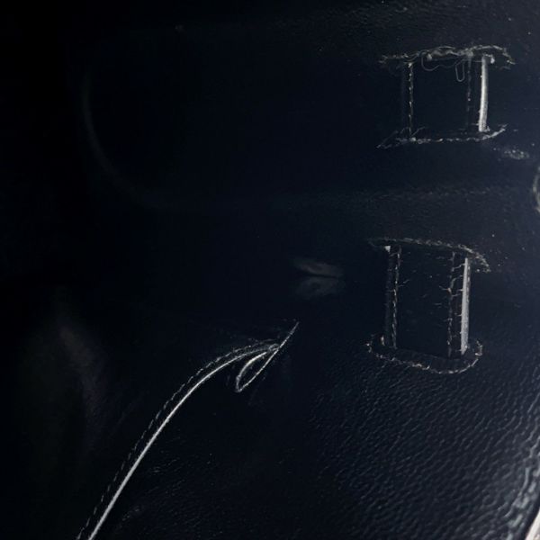 エルメス ハンドバッグ ケリー32 外縫い ブラック/ゴールド金具 ボックスカーフ 〇K刻印 黒 クラシックケリー ヴィンテージ