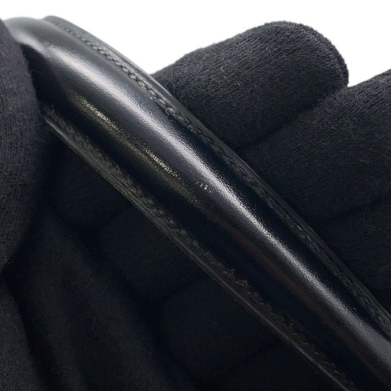 エルメス ハンドバッグ ケリー32 外縫い ブラック/ゴールド金具 ボックスカーフ 〇K刻印 黒 クラシックケリー ヴィンテージ