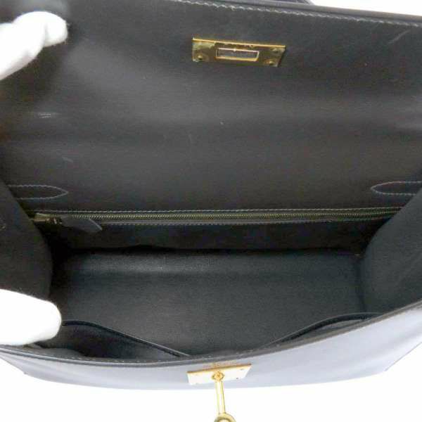 エルメス ハンドバッグ ケリー32 外縫い アルドワーズ/ゴールド金具 ボックスカーフ □E刻印 HERMES Kelly 2wayバッグ