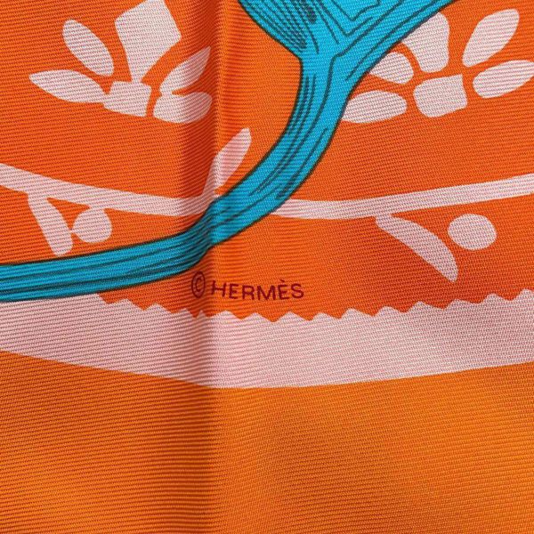 エルメス スカーフ ポワンテュ ポワントゥ アプリケ Etriers シルク HERMES