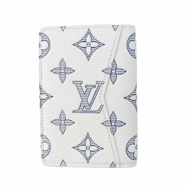 ルイヴィトン カードケース モノグラム・シャドウ オーガナイザー・ドゥ ポッシュ M83377 LOUIS VUITTON ホワイト 白