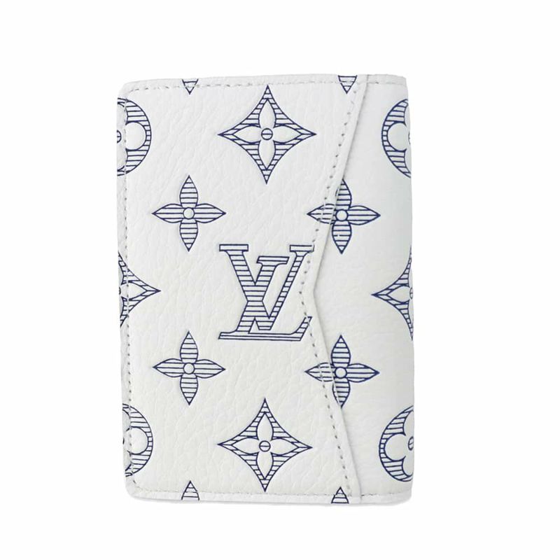 ルイヴィトン カードケース モノグラム・シャドウ オーガナイザー・ドゥ ポッシュ M83377 LOUIS VUITTON ホワイト 白