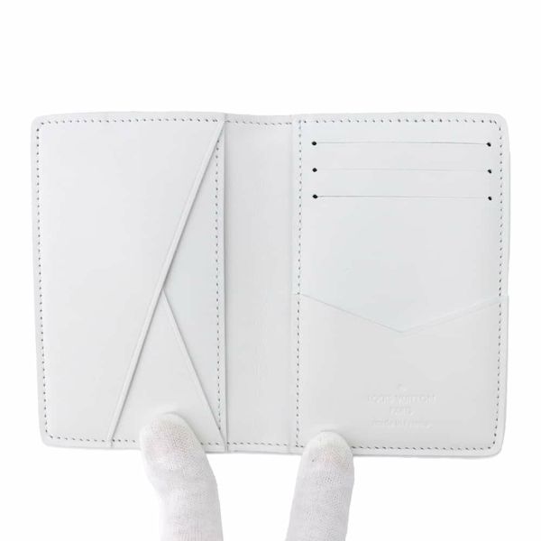 ルイヴィトン カードケース モノグラム・シャドウ オーガナイザー・ドゥ ポッシュ M83377 LOUIS VUITTON ホワイト 白