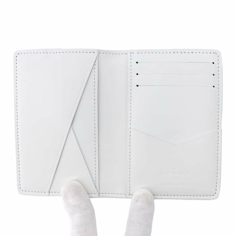ルイヴィトン カードケース モノグラム・シャドウ オーガナイザー・ドゥ ポッシュ M83377 LOUIS VUITTON ホワイト 白