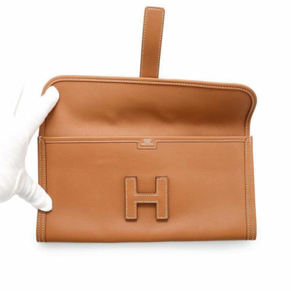 エルメス クラッチバッグ ジジェ エラン ゴールド スイフト C刻印 HERMES バッグ