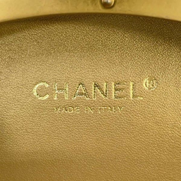 シャネル チェーンショルダーバッグ マトラッセ ココマーク バニティバッグ ラムスキン CHANEL 黒