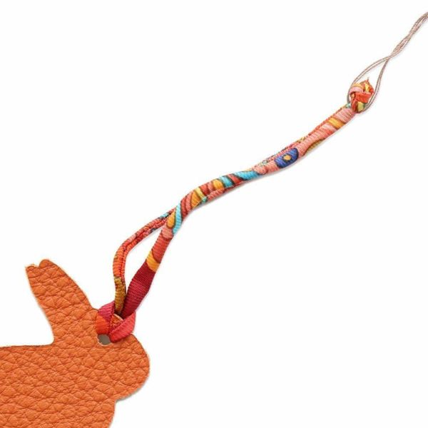 エルメス チャーム プティアッシュ ウサギ マルチカラー トゴ/エプソン HERMES ラビット