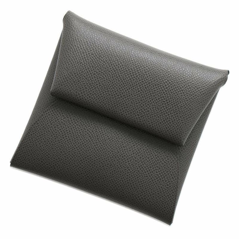 エルメス コインケース バスティア グラファイト ヴォーマダム W刻印 HERMES 財布