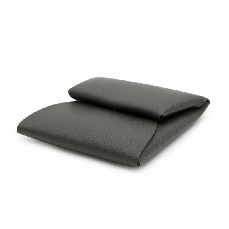 エルメス コインケース バスティア グラファイト ヴォーマダム W刻印 HERMES 財布