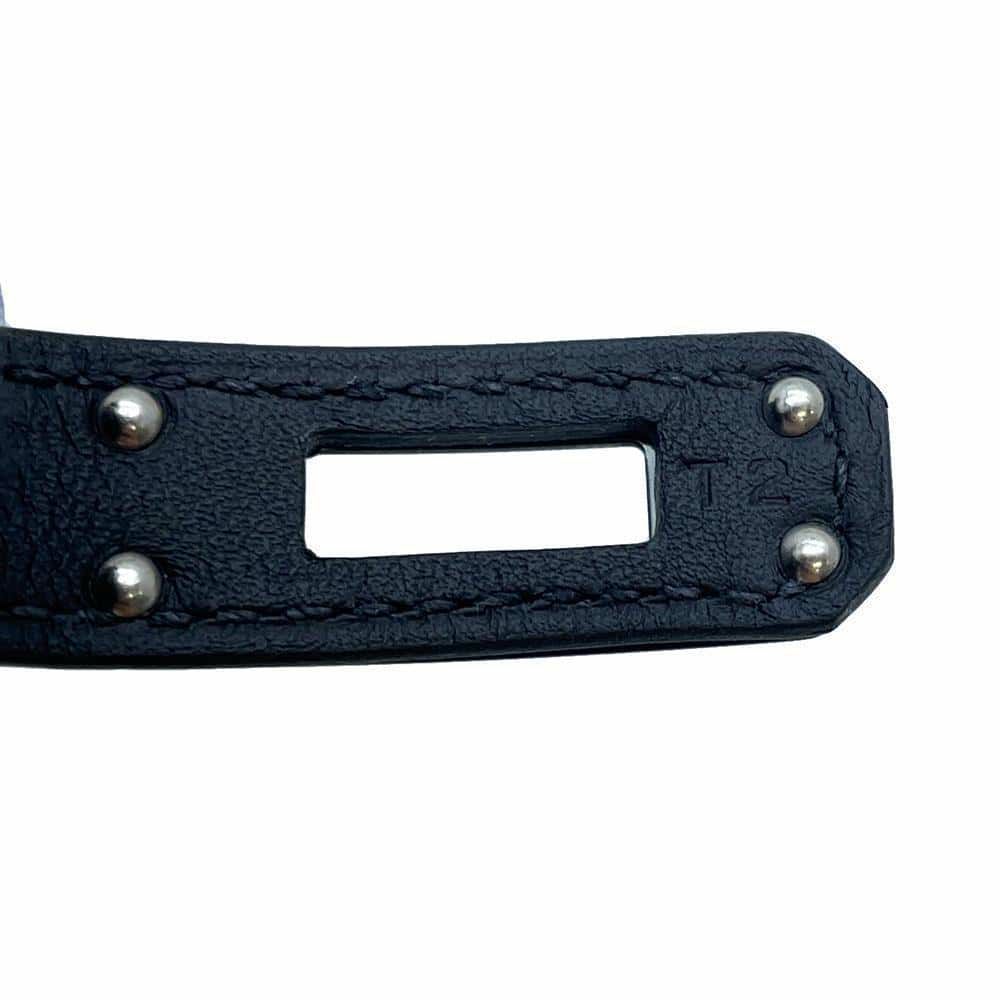 エルメス ブレスレット ケリー・ドゥブルトゥール ブラック/ブラック金具 シェブルミゾル サイズT2 W刻印 ソーブラック 黒