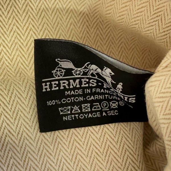 エルメス ポーチ ボリードポーチ クレイジーH MM オレンジ/フィセル/シルバー金具 コットン HERMES