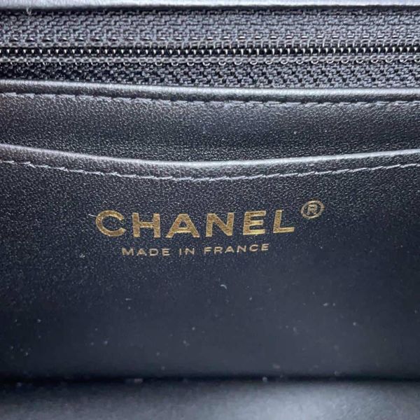 シャネル チェーンショルダーバッグ マトラッセ ココマーク ラムスキン ミニ A69900 CHANEL ミニ フラップ バッグ 黒