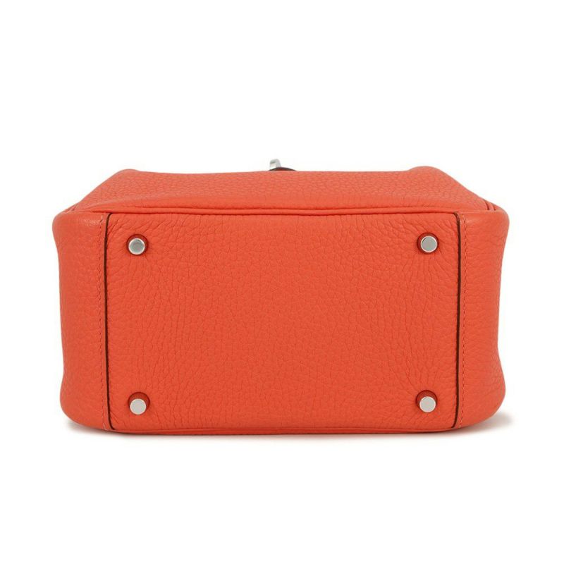 エルメス リンディ ミニ ローズテキサス/シルバー金具 トリヨンクレマンス Z刻印 2wayショルダー