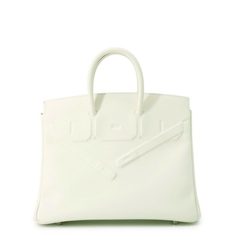 エルメス バーキン25 シャドウ マッシュルーム/シルバー金具 スイフト W刻印 HERMES Birkin ハンドバッグ