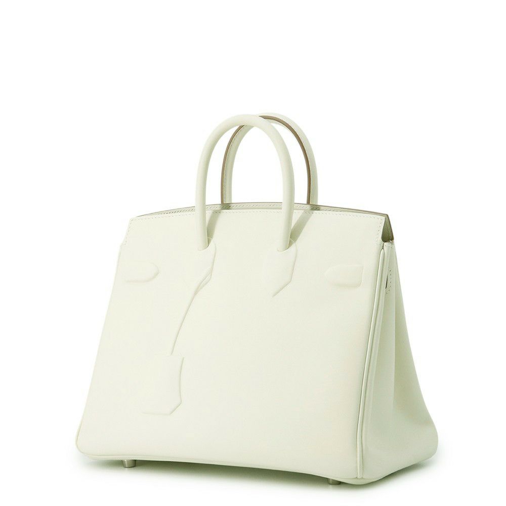 エルメス バーキン25 シャドウ マッシュルーム/シルバー金具 スイフト W刻印 HERMES Birkin ハンドバッグ