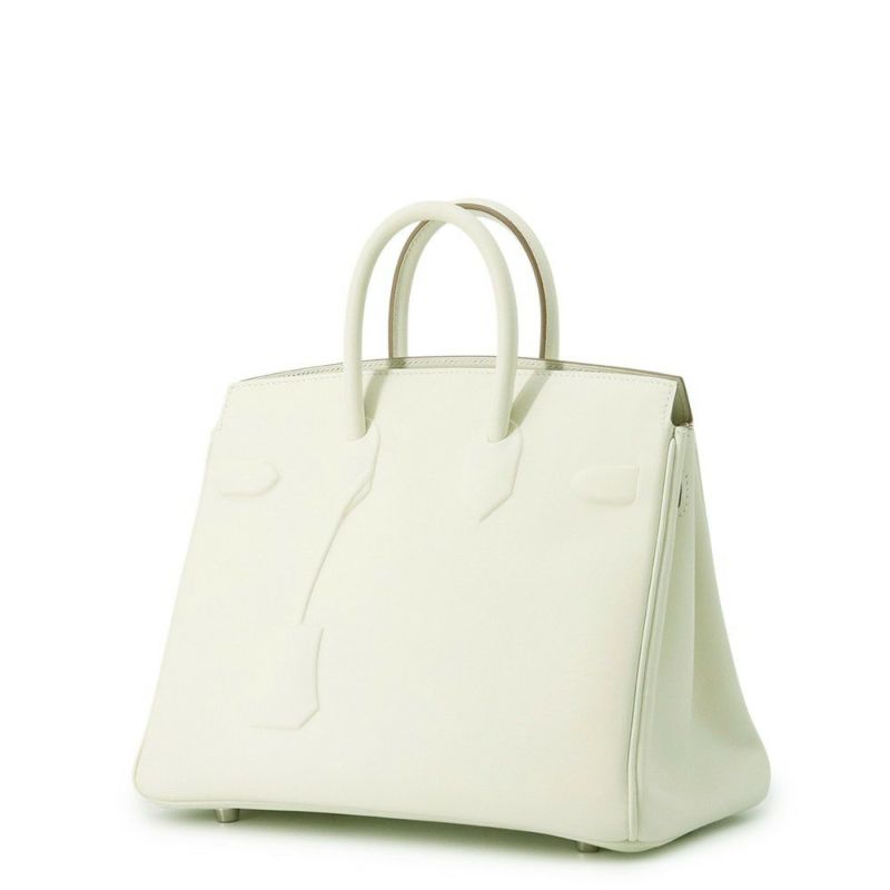 エルメス バーキン25 シャドウ マッシュルーム/シルバー金具 スイフト W刻印 HERMES Birkin ハンドバッグ