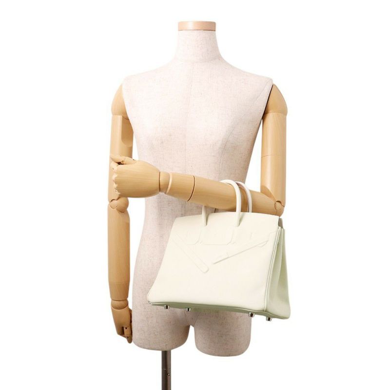 エルメス バーキン25 シャドウ マッシュルーム/シルバー金具 スイフト W刻印 HERMES Birkin ハンドバッグ