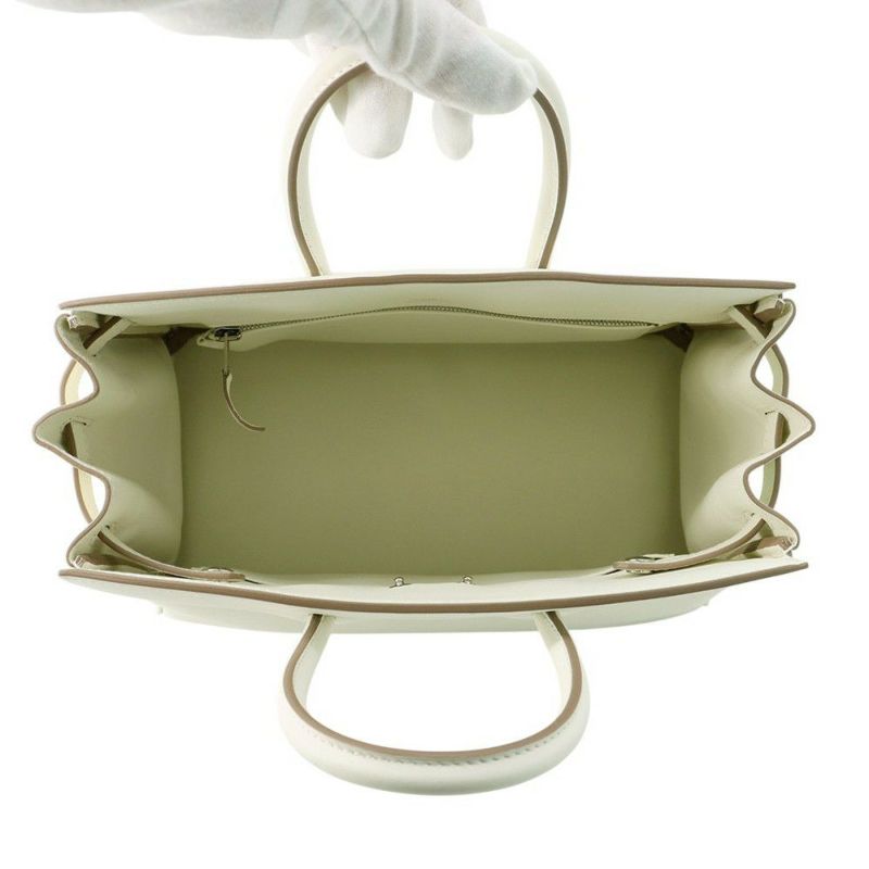 エルメス バーキン25 シャドウ マッシュルーム/シルバー金具 スイフト W刻印 HERMES Birkin ハンドバッグ