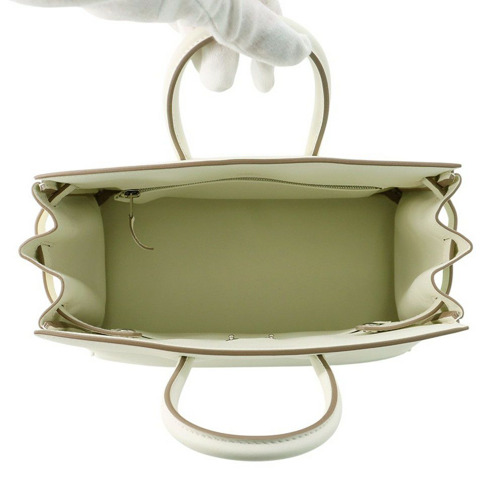 エルメス バーキン25 シャドウ マッシュルーム/シルバー金具 スイフト W刻印 HERMES Birkin ハンドバッグ