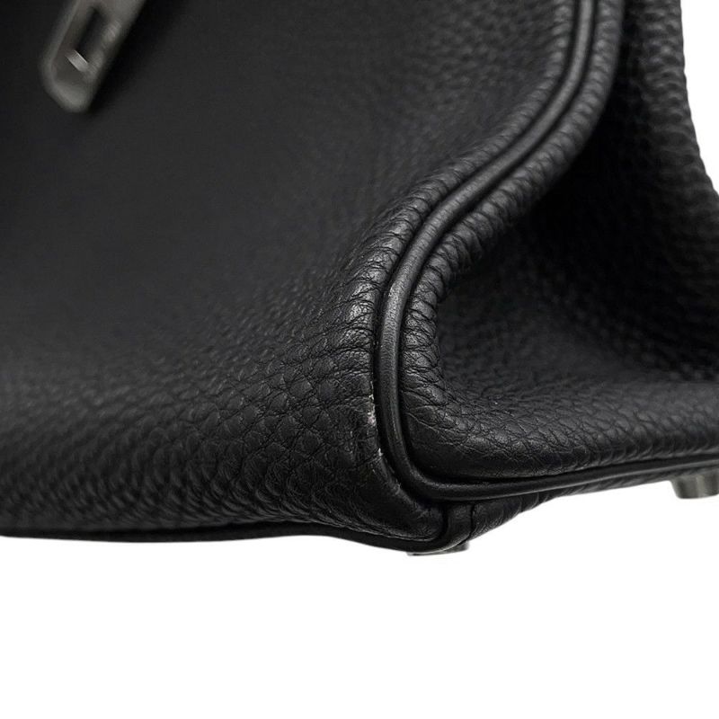 エルメス ハンドバッグ ケリー32 内縫い ブラック/シルバー金具 トゴ □F刻印 2wayショルダー 黒