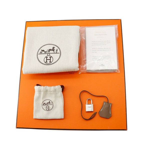 エルメス バーキン30 エトゥープ/シルバー金具 トゴ D刻印 HERMES Birkin ハンドバッグ