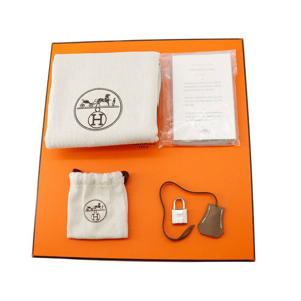 エルメス バーキン30 エトゥープ/シルバー金具 トゴ D刻印 HERMES Birkin ハンドバッグ