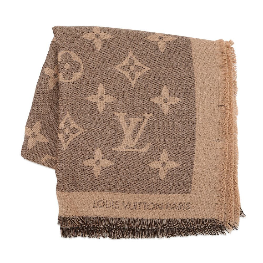 ルイヴィトン ストール ショール モノグラム・ジャイアント カシミヤ/シルク MP2382 LOUIS VUITTON スカーフ