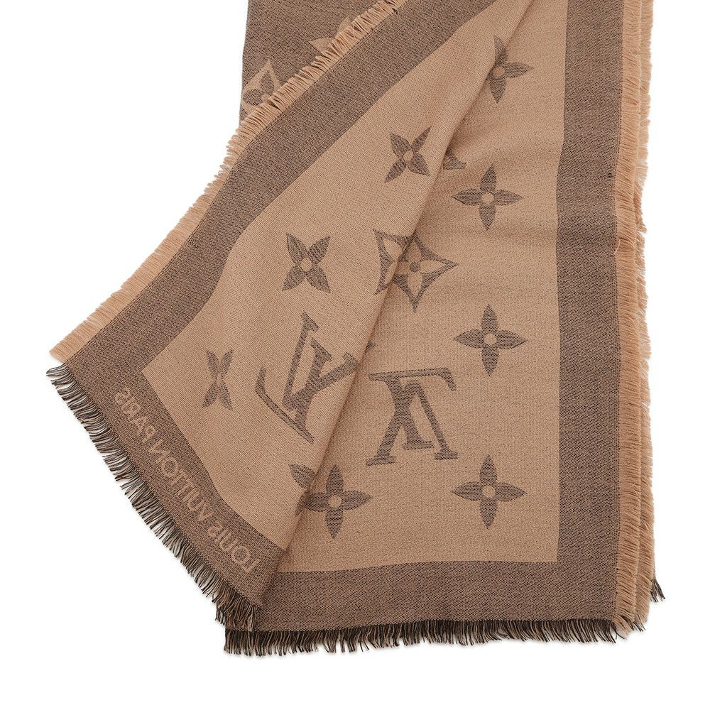 ルイヴィトン ストール ショール モノグラム・ジャイアント カシミヤ/シルク MP2382 LOUIS VUITTON スカーフ