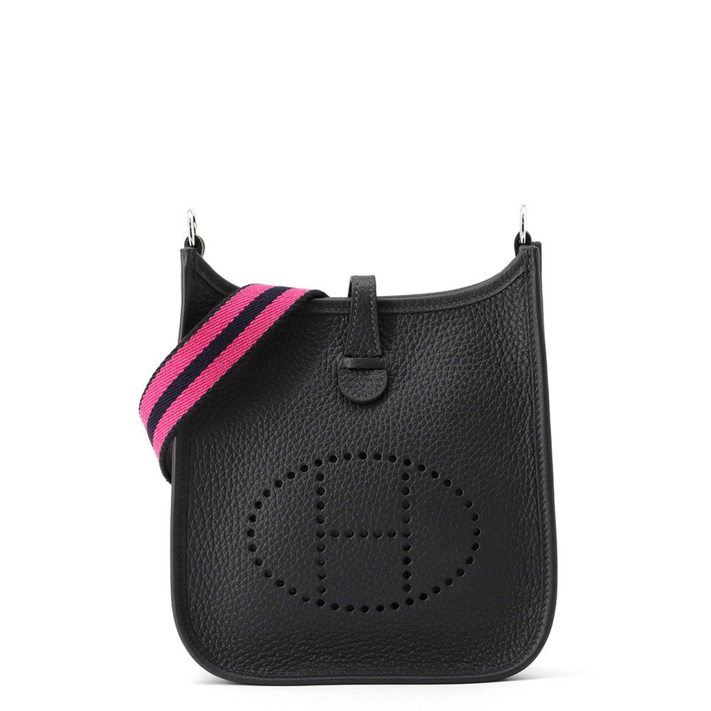 エルメス エブリンTPM 111cm アマゾン キャバン/ローズショッキング/ブルインディゴ/シルバー金具 トリヨンクレマンス K刻印