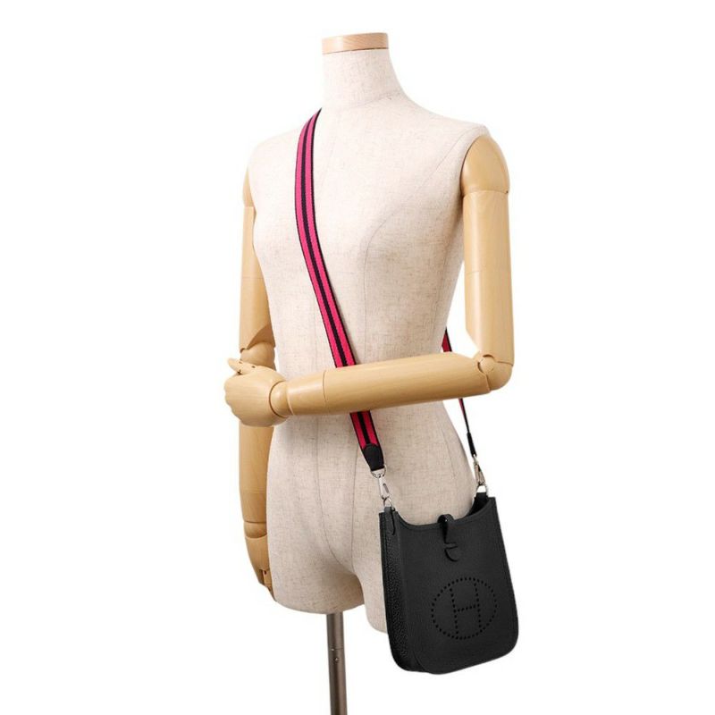 エルメス エブリンTPM 111cm アマゾン キャバン/ローズショッキング/ブルインディゴ/シルバー金具 トリヨンクレマンス K刻印