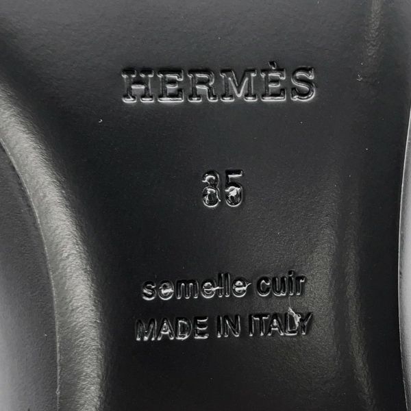 エルメス バレエシューズ ケリー レディースサイズ35 HERMES 靴 黒