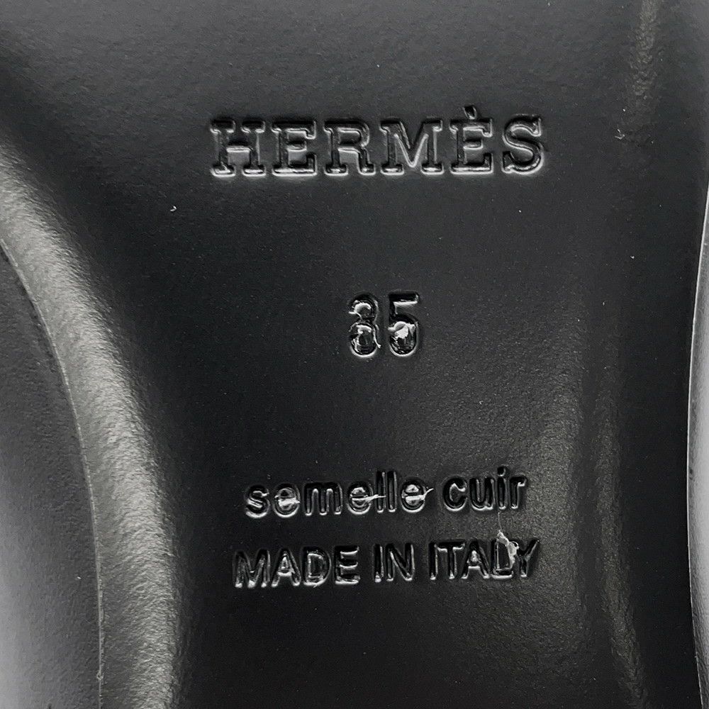 エルメス バレエシューズ ケリー レディースサイズ35 HERMES 靴 黒