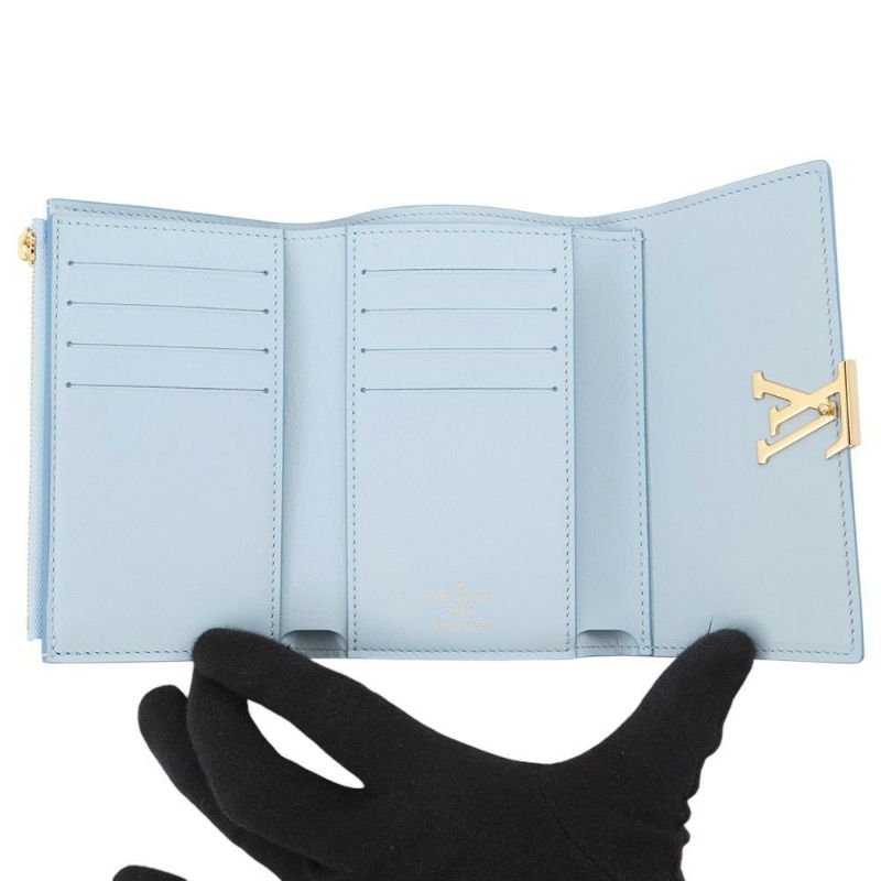 ルイヴィトン 三つ折り財布 トリヨンレザー ポルトフォイユ・カプシーヌ コンパクト M81306 LOUIS VUITTON ヴィトン 財布