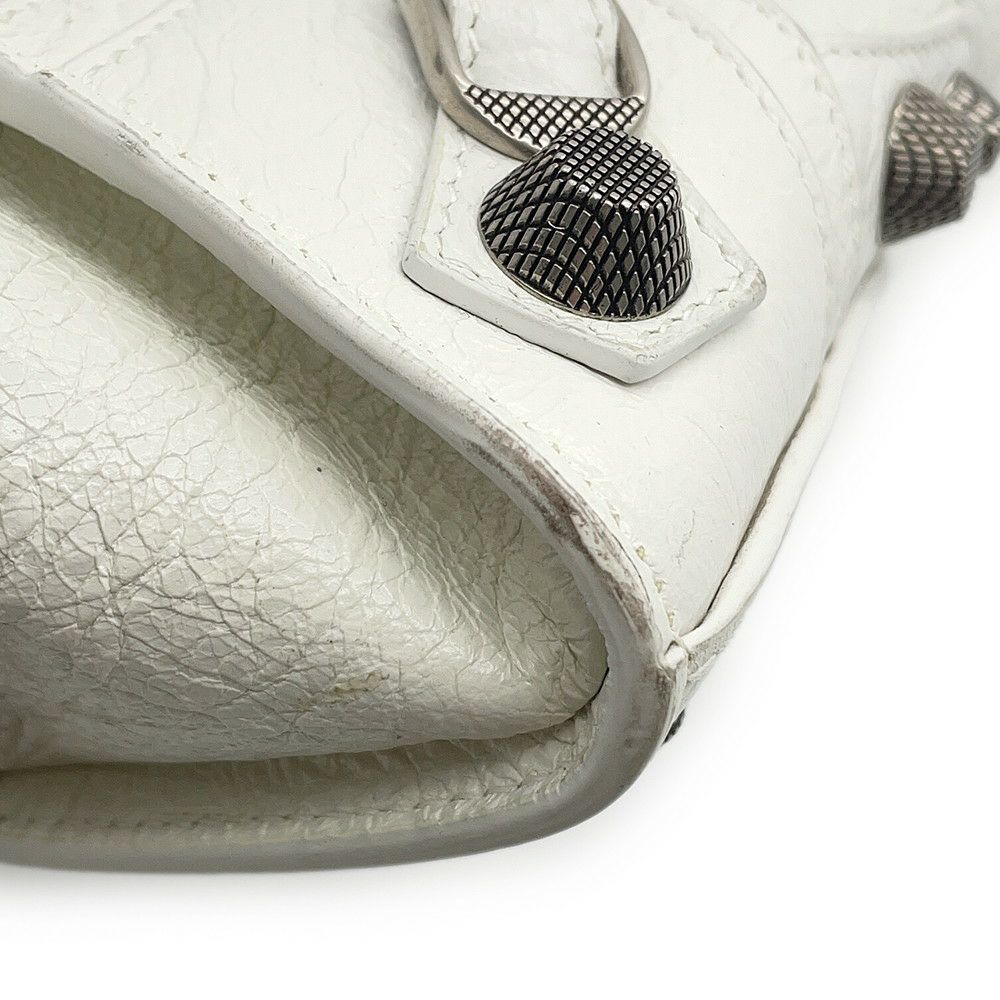 バレンシアガ ハンドバッグ ネオ カゴール シティ ヴィンテージ加工レザー 700451 BALENCIAGA 2way 白