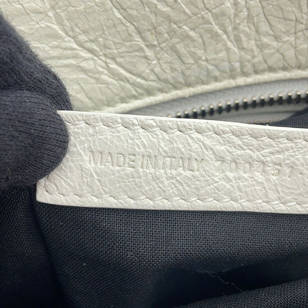 バレンシアガ ハンドバッグ ネオ カゴール シティ ヴィンテージ加工レザー 700451 BALENCIAGA 2way 白