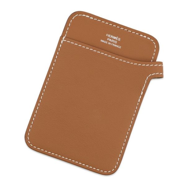 エルメス カードケース  エマン スタンド MagSafe ゴールド スイフト K刻印 マグネット