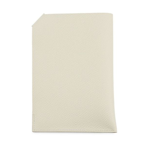 エルメス パスポートケース ターマックPM  クレ/シルバー金具 エプソン K刻印 HERMES タルマック