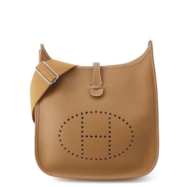 エルメス ショルダーバッグ エブリン3 PM ゴールド/シルバー金具 トリヨンクレマンス K刻印