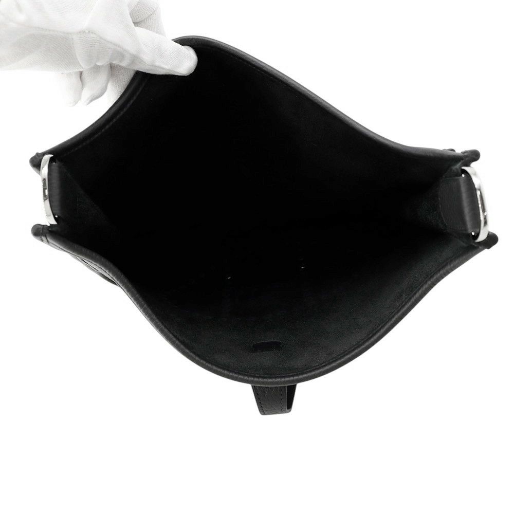 エルメス ショルダーバッグ エブリン3 PM ブラック/シルバー金具 トリヨンクレマンス K刻印 黒