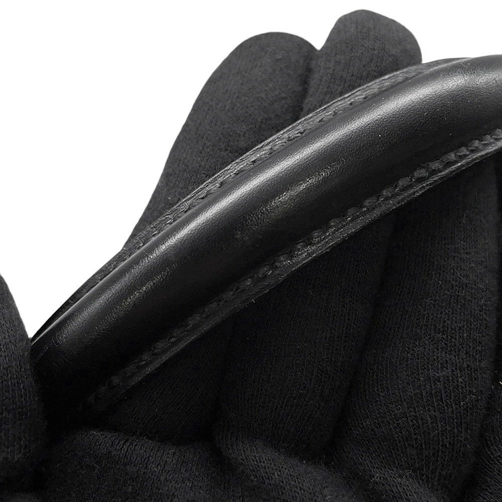 エルメス ハンドバッグ ケリー32 外縫い ブラック/ゴールド金具 ボックスカーフ 〇W刻印 2wayショルダー 黒