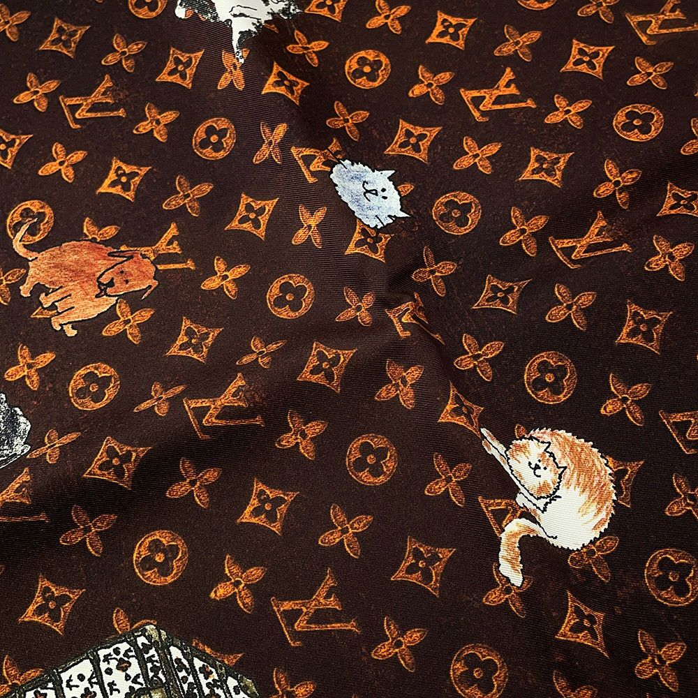 ルイヴィトン スカーフ カレ・キャットグラム トランスフォームド・モノグラム シルク MP2266 LOUIS VUITTON 2019クルーズ