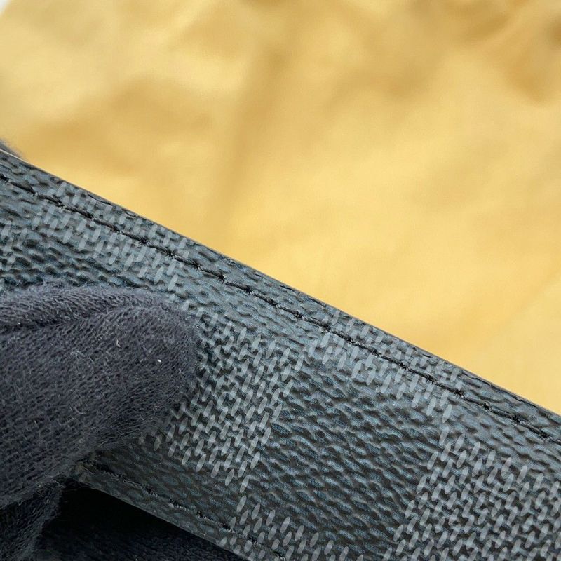 ルイヴィトン ベルト ダミエ・グラフィット サンチュール・エリプス サイズ95 M6821 LOUIS VUITTON ヴィトン メンズ 黒 ブラック