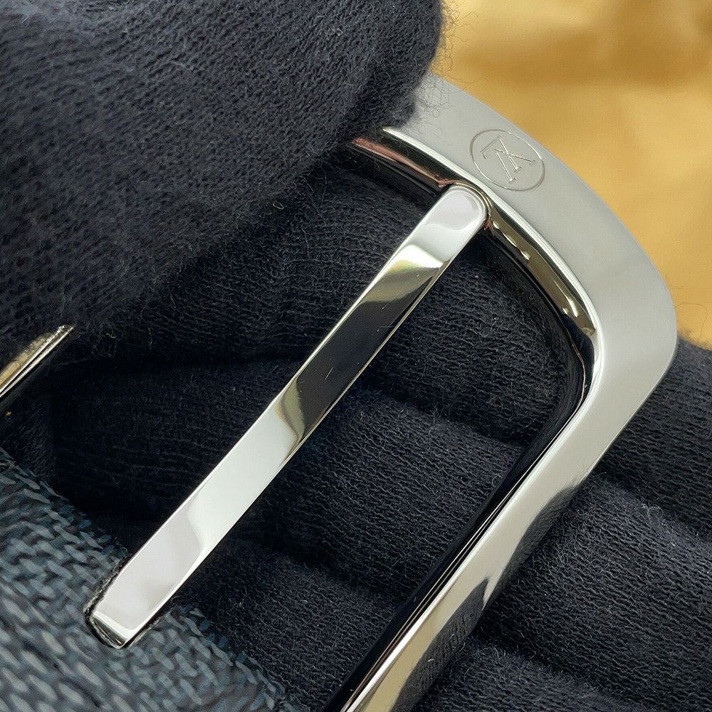 ルイヴィトン ベルト ダミエ・グラフィット サンチュール・エリプス サイズ95 M6821 LOUIS VUITTON ヴィトン メンズ 黒 ブラック