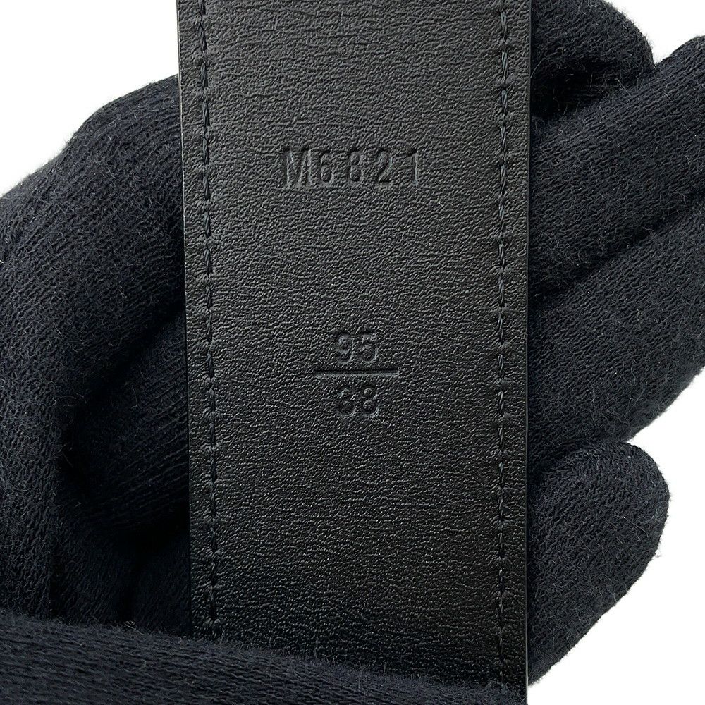 ルイヴィトン ベルト ダミエ・グラフィット サンチュール・エリプス サイズ95 M6821 LOUIS VUITTON ヴィトン メンズ 黒 ブラック