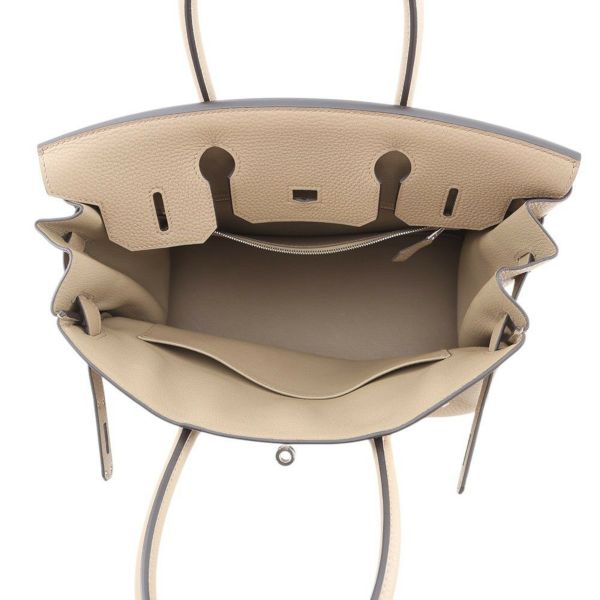 エルメス バーキン30 ベージュマルファ/シルバー金具 トゴ B刻印 HERMES Birkin ハンドバッグ